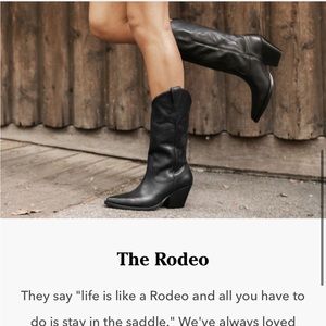 Genuine leather western boots